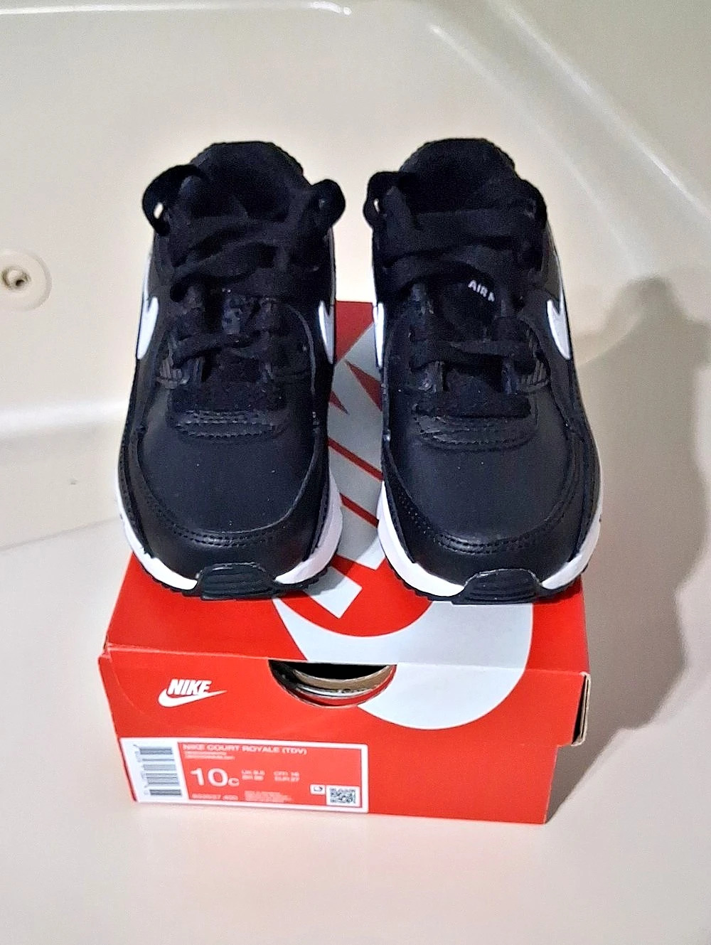 Nike Court Royale (TDV) ) Black & White Toddler US 10C New